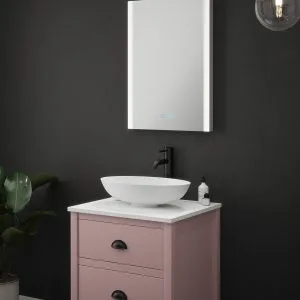 Aura - 500x700mm Tunable 3CCT Illuminated LED Mirror with Touch control & Demister