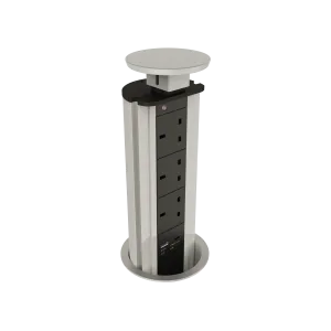 Pop-up Socket Tower with 3 x 3 Gang and 2 x USB Sockets