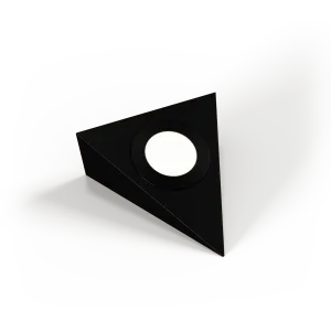 Genoa Trio - Black 240V Triangle Diffused Under Cabinet LED Light Fitting