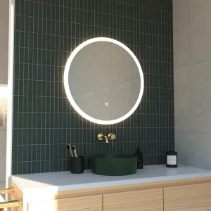 Kiev - Round LED Illuminated 600mm Mirror with Touch Control & Demister