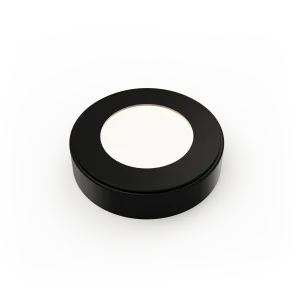 Venta Black - Round Diffused Under Cabinet Surface Mounted LED Light Fitting
