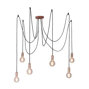 Cantina - 240V Multiple Copper Pendant Light Fittings