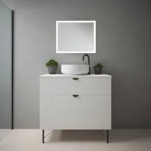Orion 1 - 500x600mm Tunable 3CCT Illuminated Border LED Mirror with Touch control & Demister