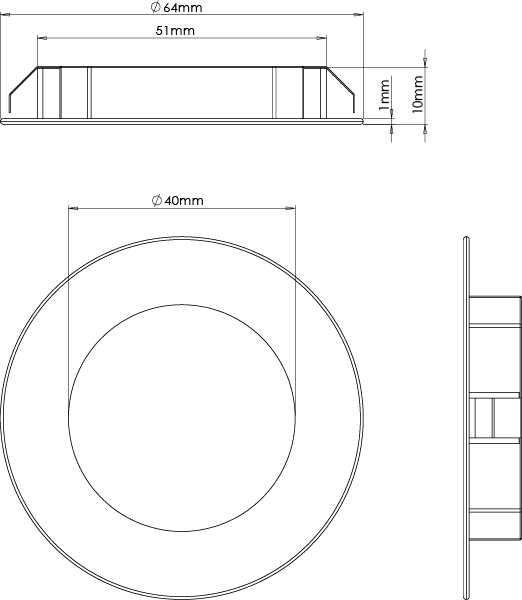 Sirius Connect - Round Diffused Under Cabinet Recessed LED Light fitting - Image 3