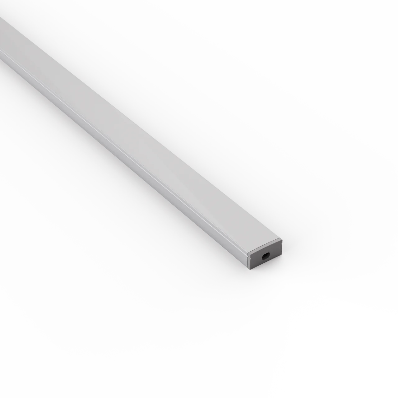 1m Surface Mounted Aluminium Extrusion with diffuser for LED Strip Lighting
