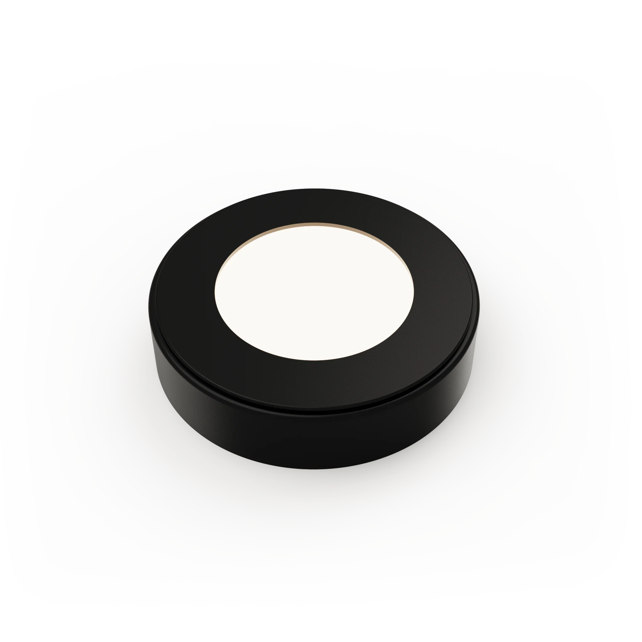 Venta Black - Round Diffused Under Cabinet Surface Mounted LED Light Fitting