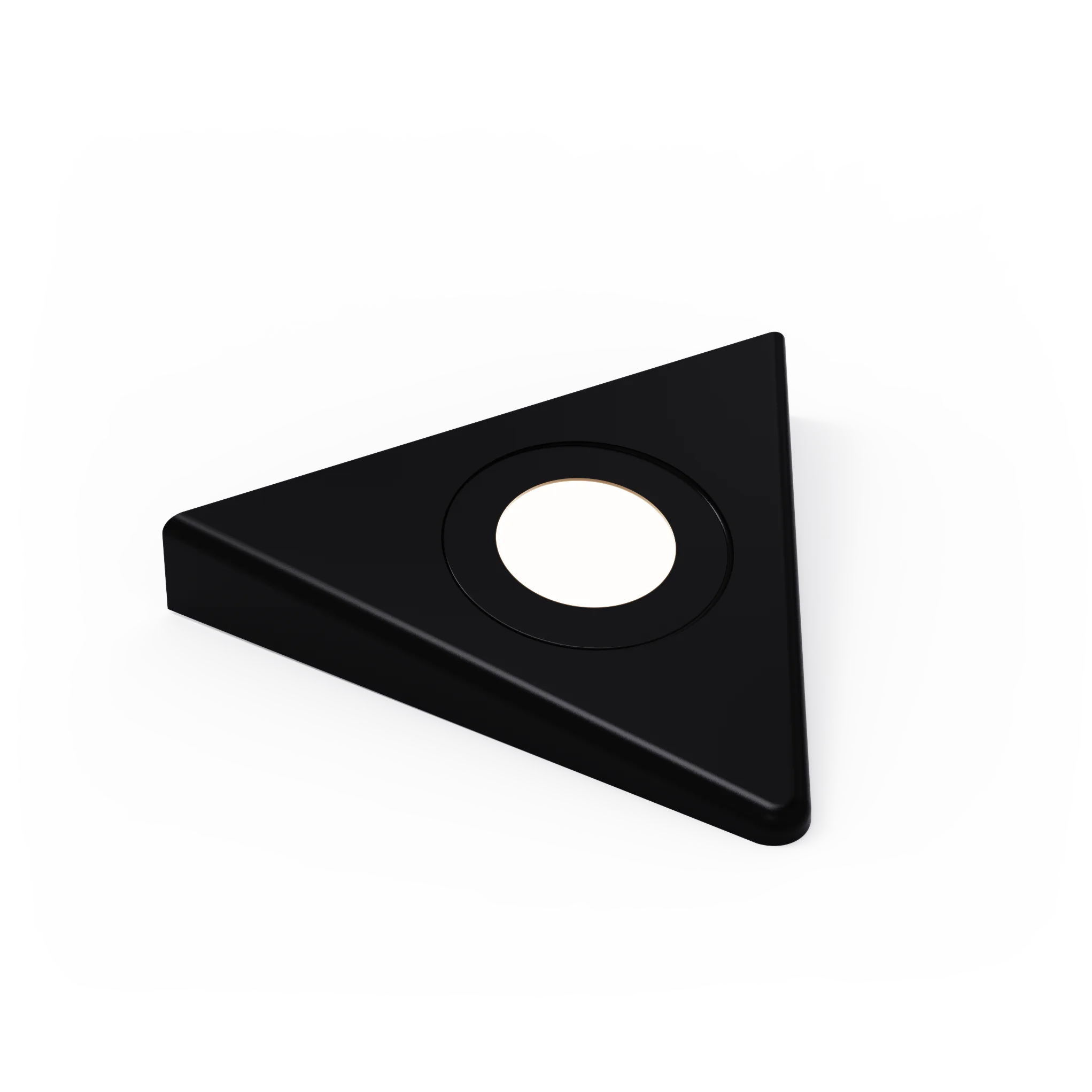 Venta Black - Designer Triangle Diffused Under Cabinet LED Light Fitting