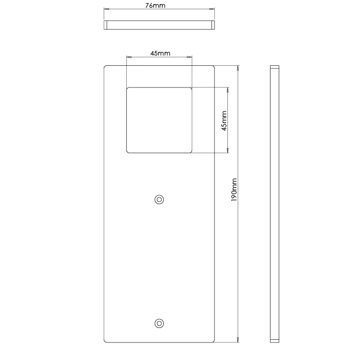 Hestia Black - Slim Rectangle Diffused Under Cabinet LED Light - Image 2