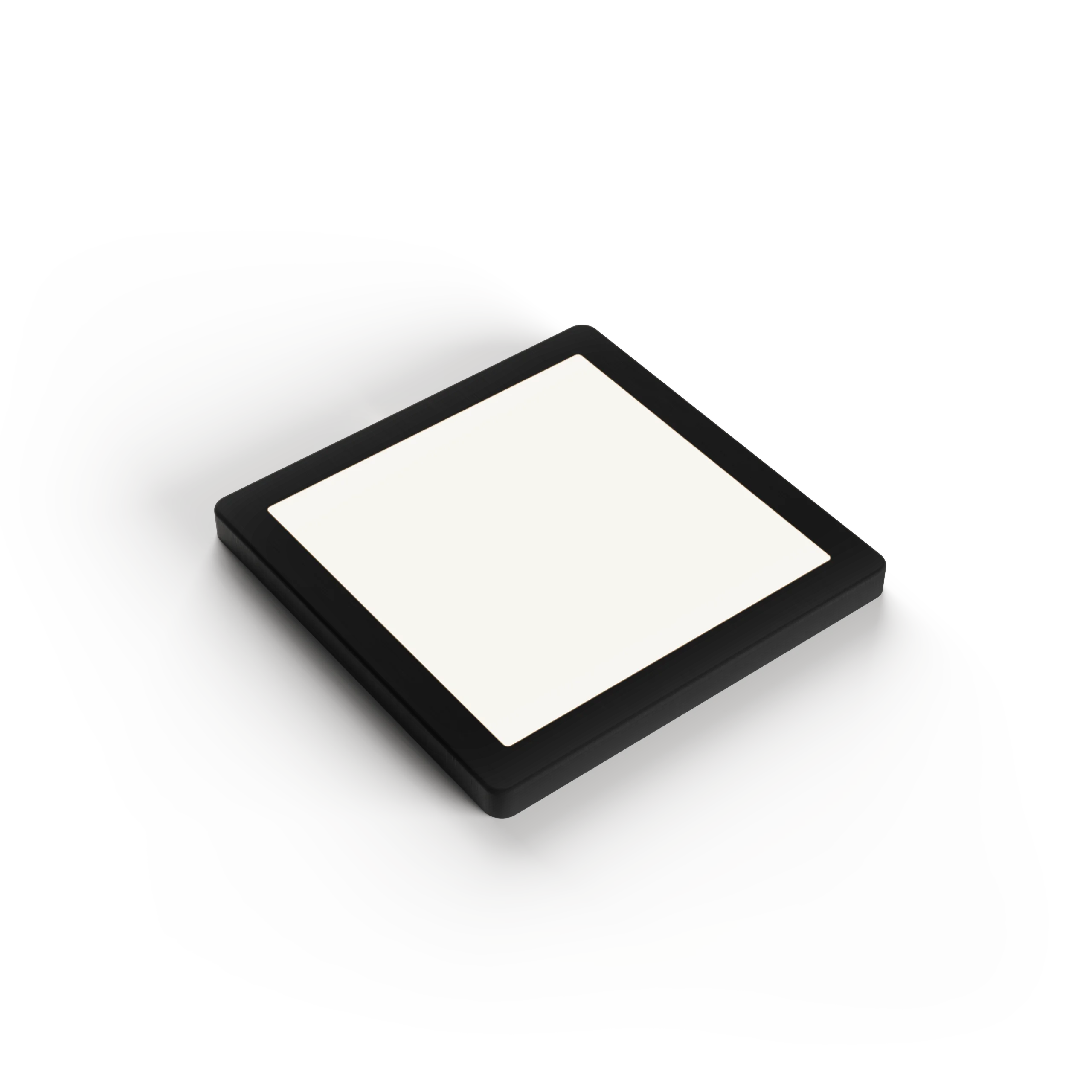 Selene Black - Slim Square Diffused Under Cabinet LED Light with Magnetic Bezel