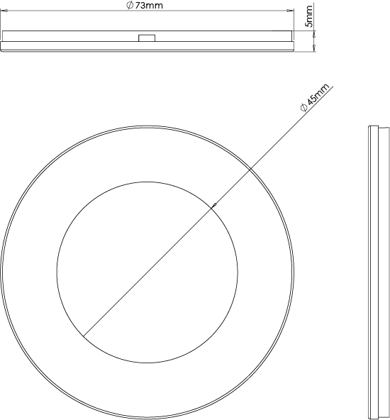 Iris - Slim Round Diffused Under Cabinet Light with Magnetic Bezel - Image 2