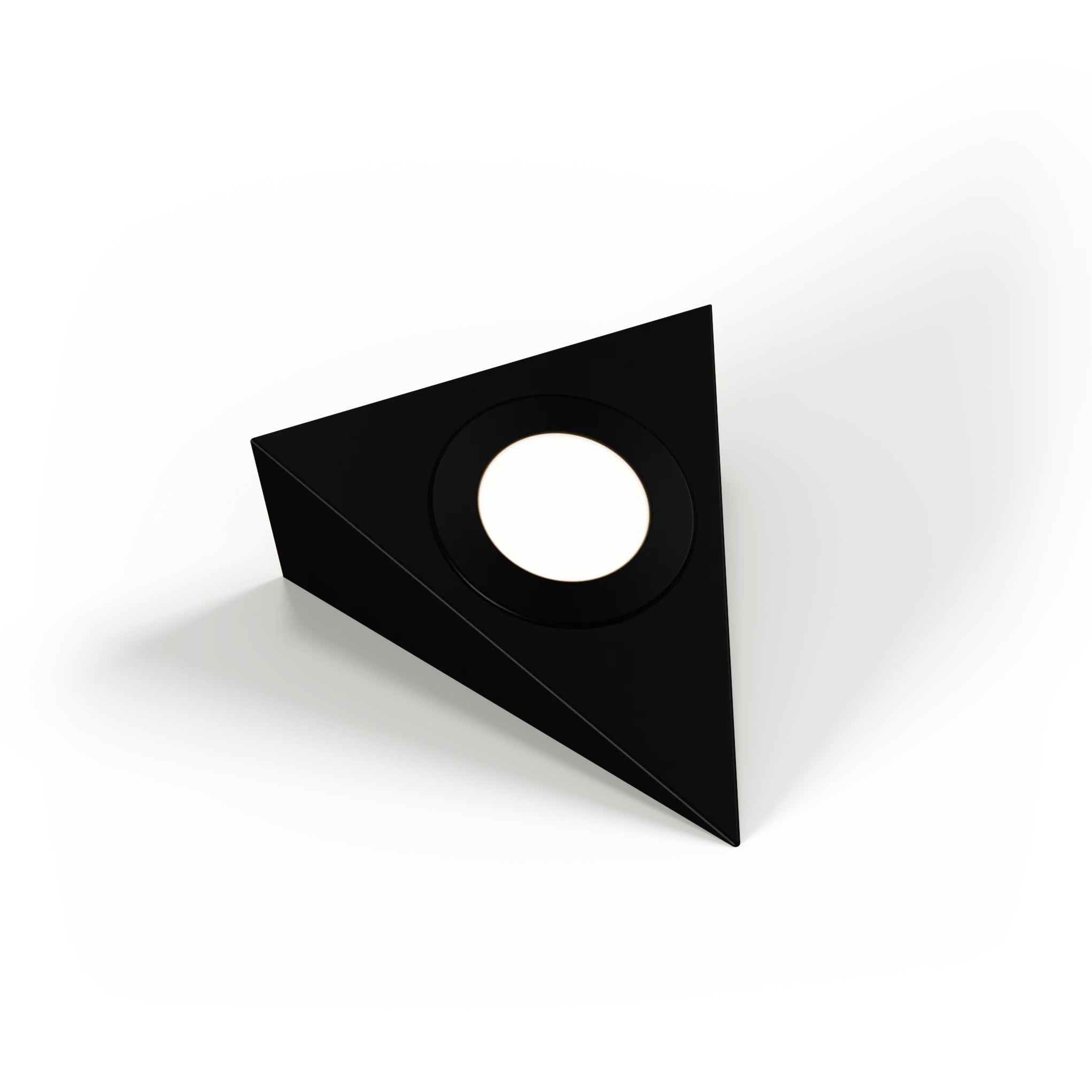 Genoa Trio - Black 240V Triangle Diffused Under Cabinet LED Light Fitting