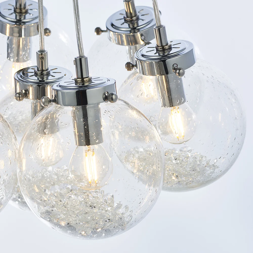 Vino - 240V Multiple Globe Cluster Shades Pendant Light Fitting - Image 2