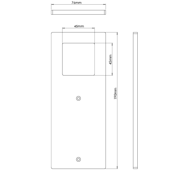 Hestia Black - Slim Rectangle Diffused Under Cabinet LED Light - Image 2