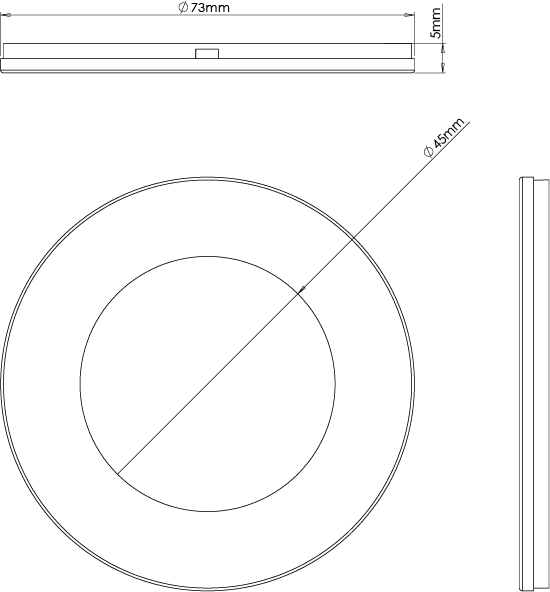 Iris - Slim Round Diffused Under Cabinet Light with Magnetic Bezel - Image 2