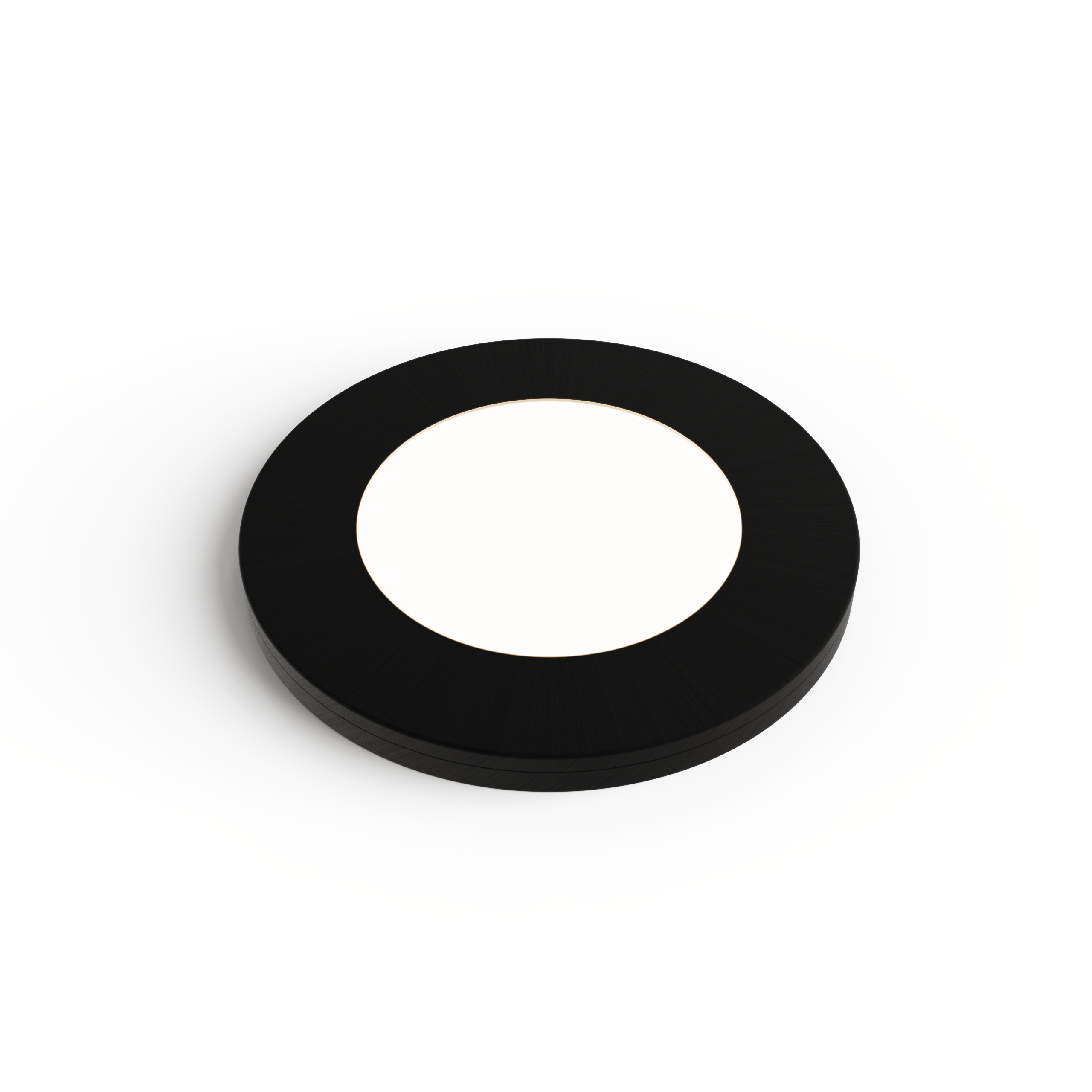 Iris Black - Slim Round Diffused Under Cabinet Light with Magnetic Bezel